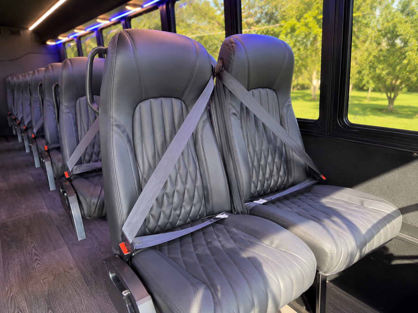 charter buses for norfolk waterfront and garden wedding venues