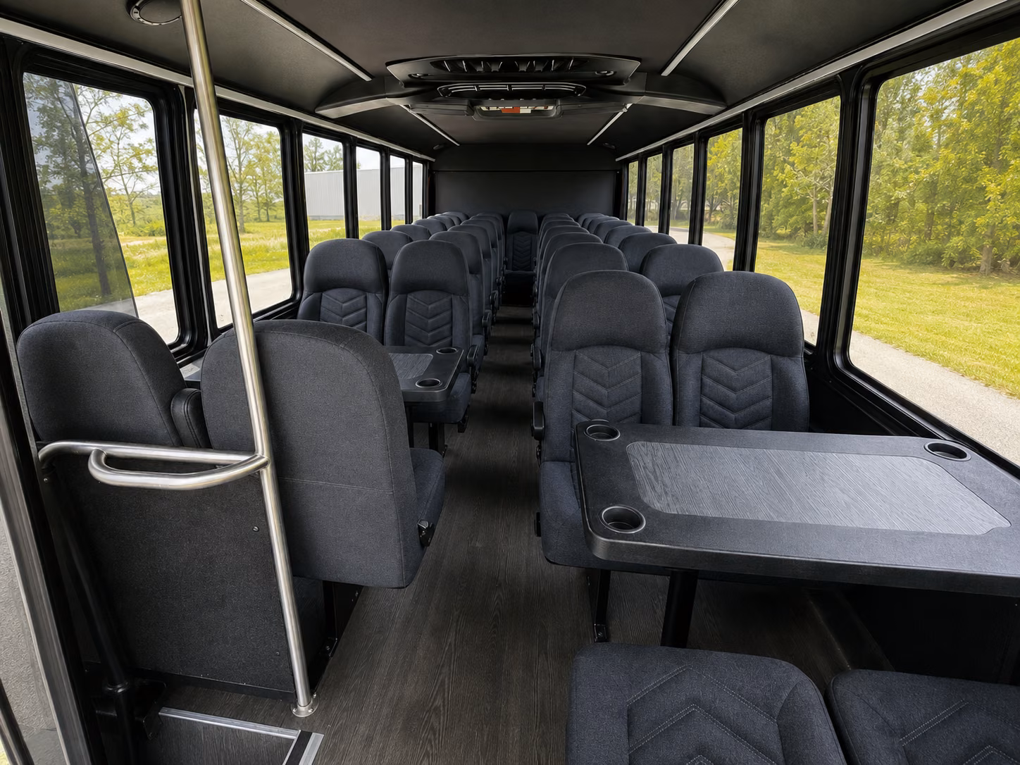 norfolk 18 passenger minibus inside
