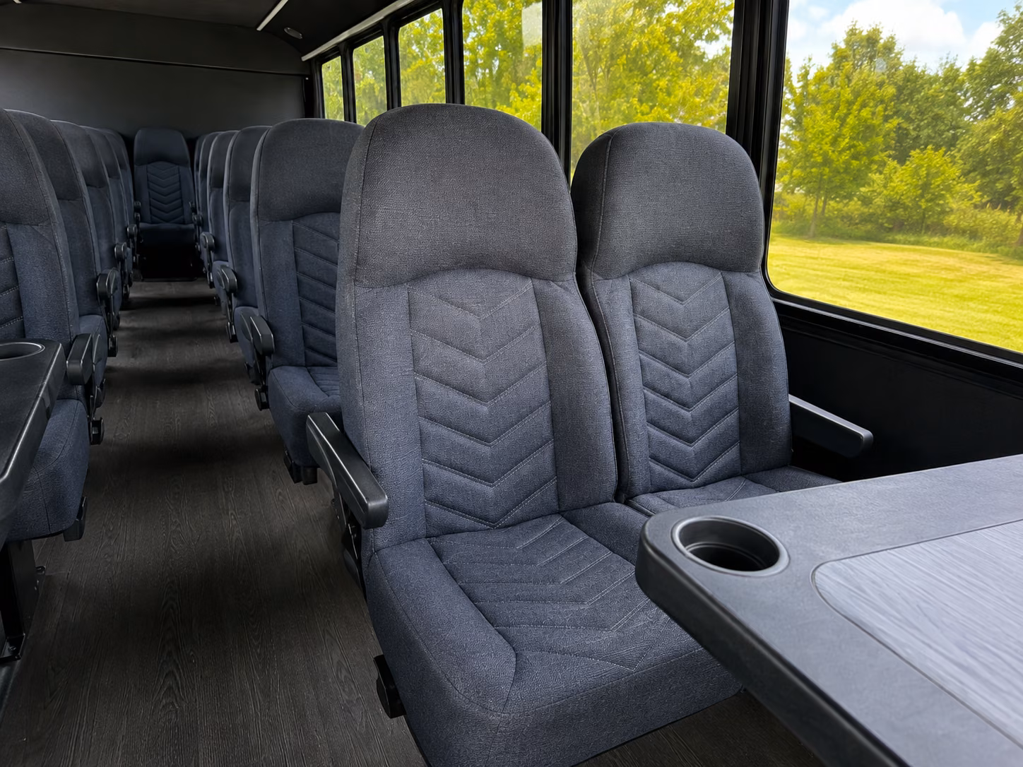 norfolk 18 passenger minibus interior