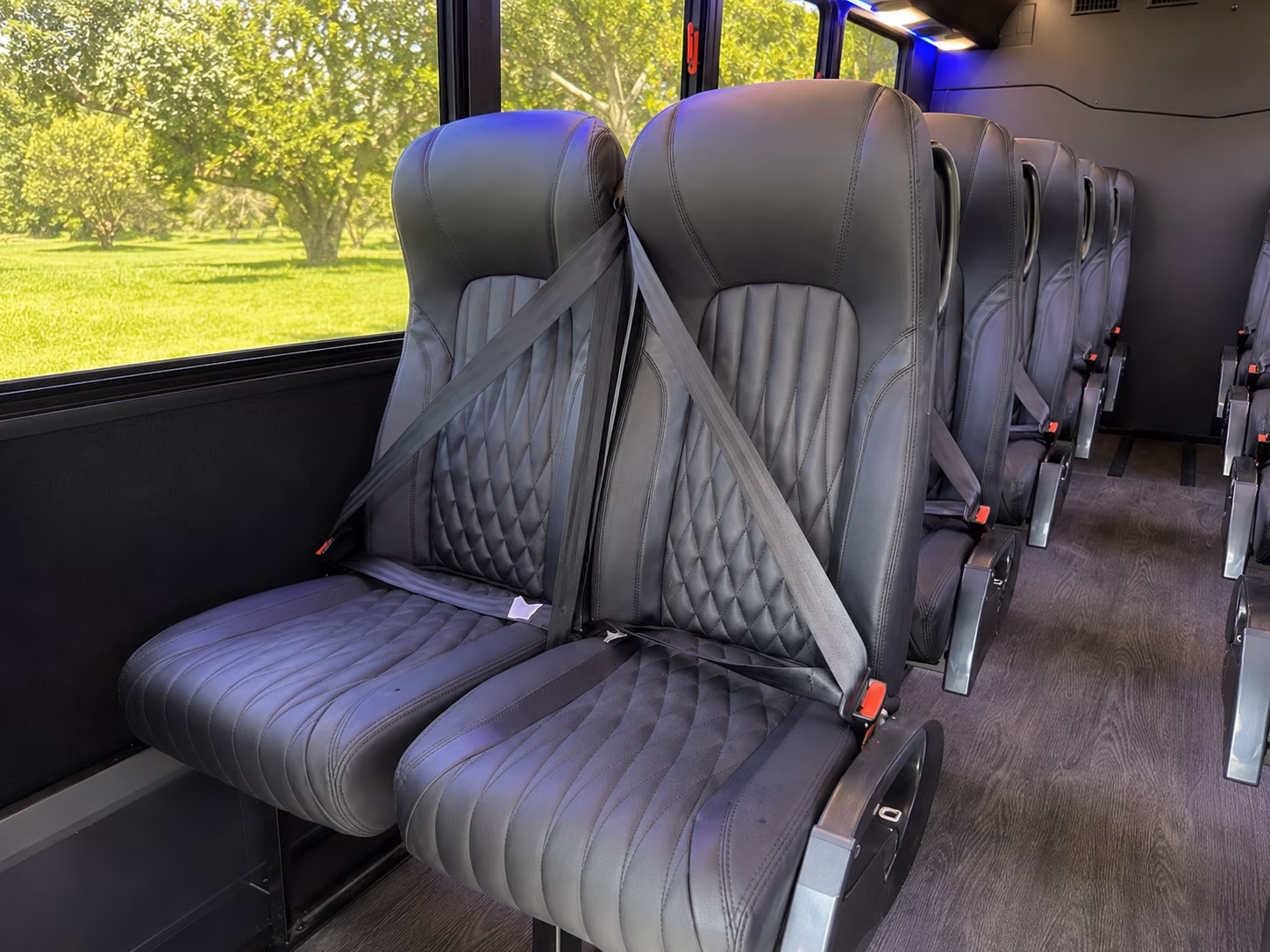 norfolk 20 passenger minibus inside