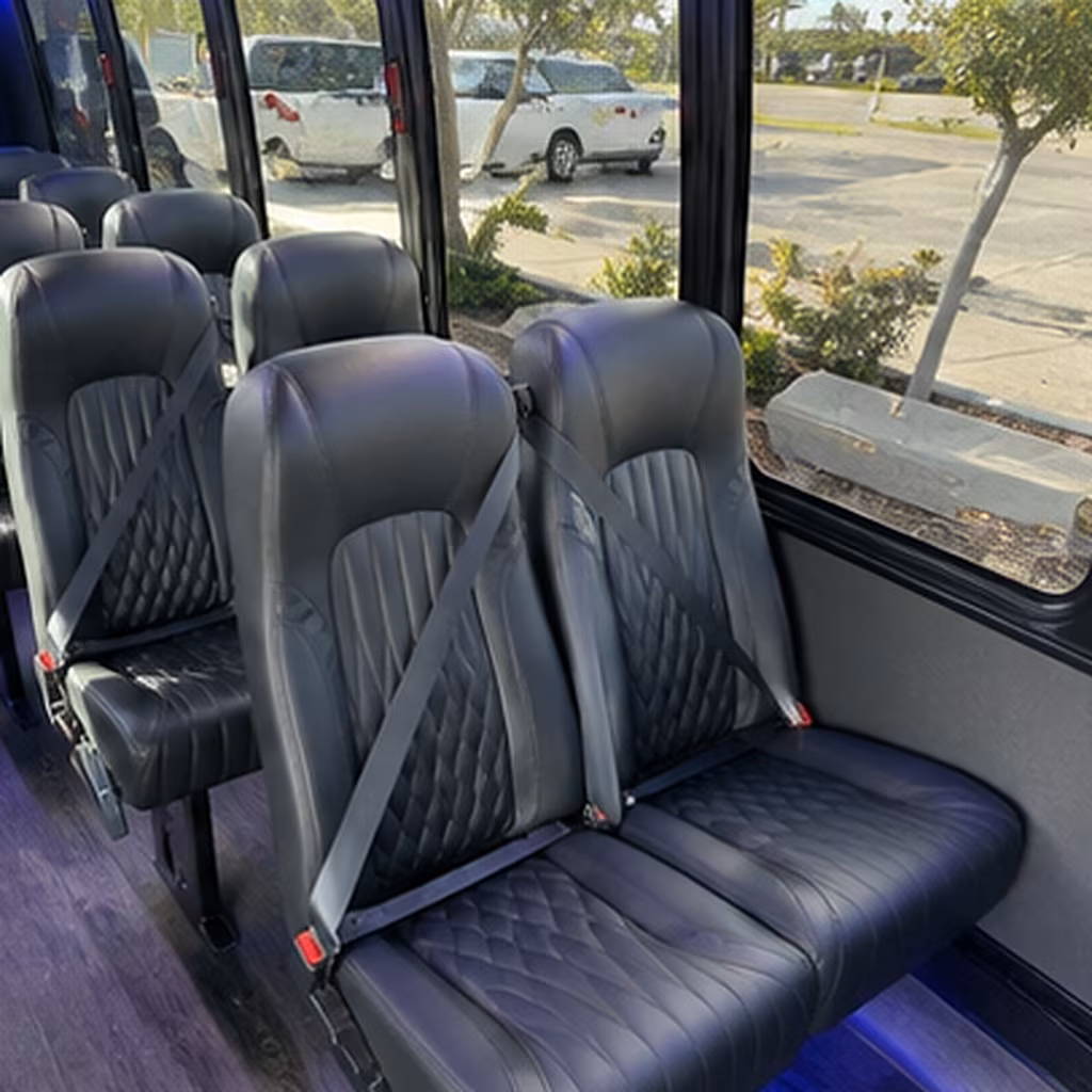 norfolk 25 passenger minibus inside