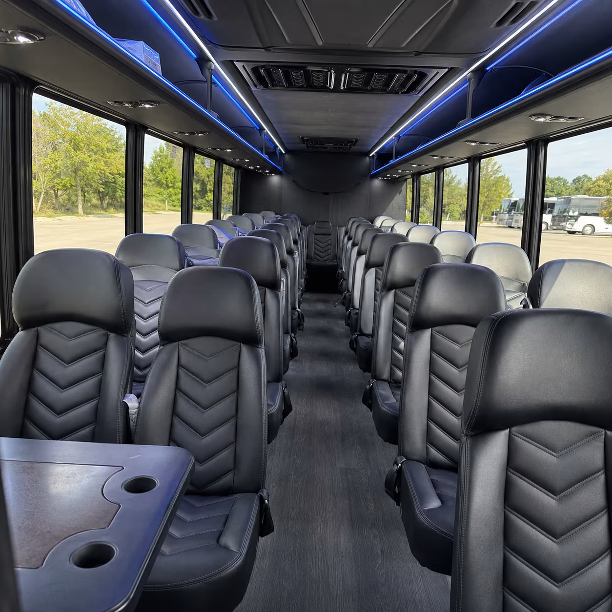 norfolk 28 passenger minibus inside