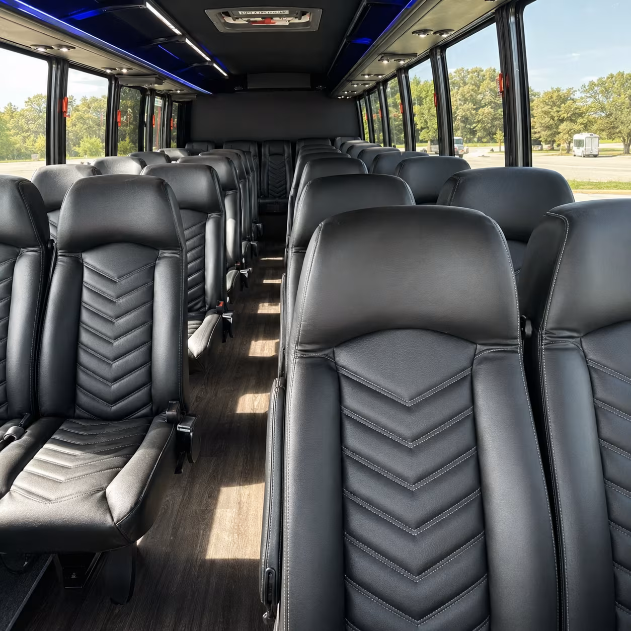 norfolk 35 passenger minibus inside