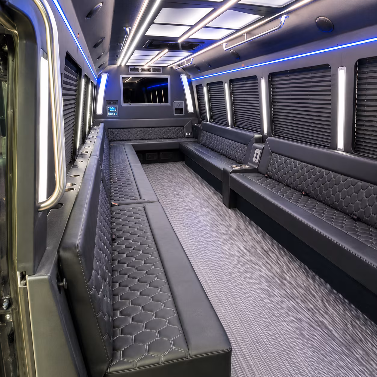 norfolk 40 passenger party bus interior